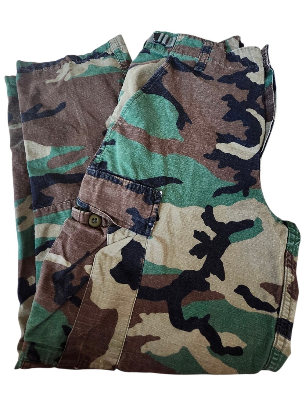 TRU-SPEC Woodland Camo Cargo Pants BDU Tactical Combat Small Short Unisex